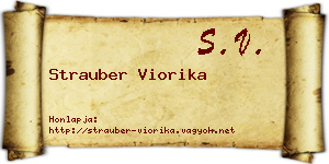 Strauber Viorika névjegykártya